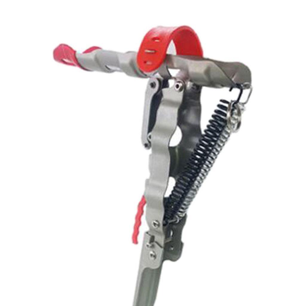 Automatic Spring Fishing Rod Holder Pole Stand for Ground Without Cover