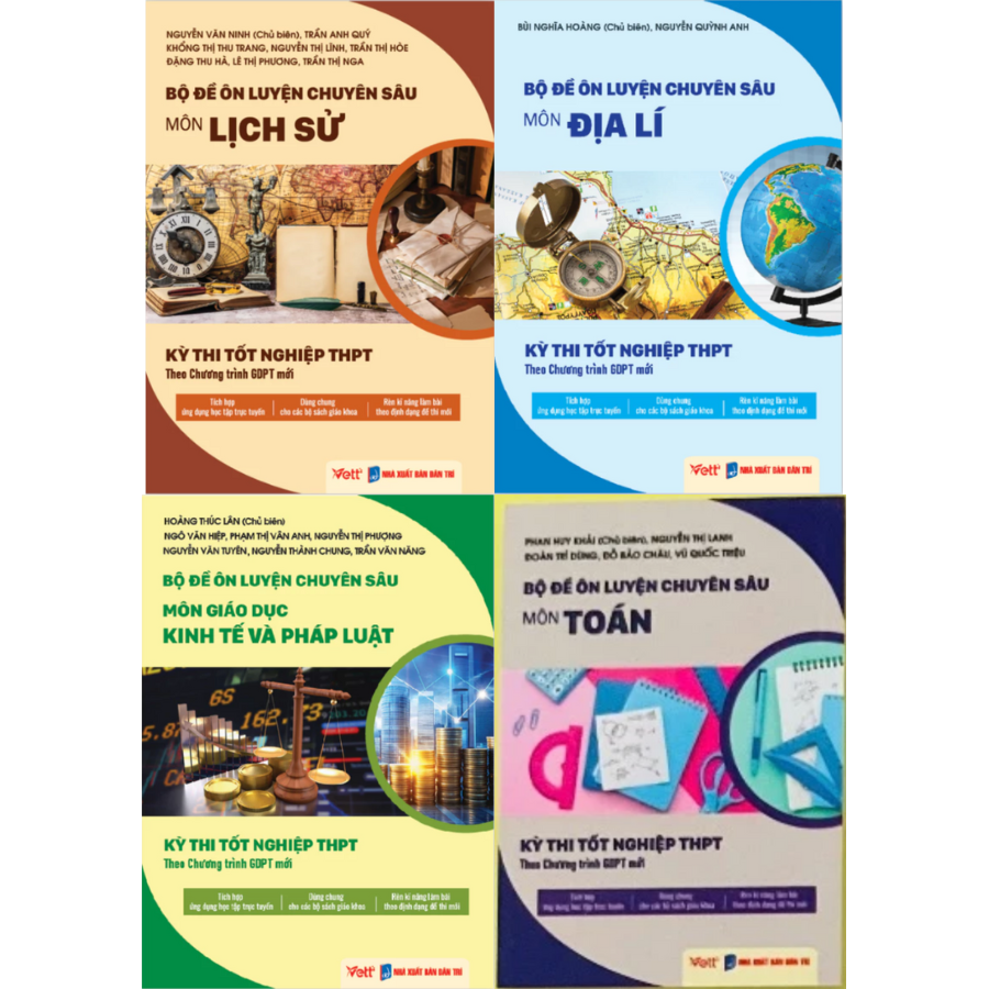 Sách - Bộ Đề Ôn Luyện Chuyên Sâu Kỳ Thi Tốt Nghiệp THPT - VETT