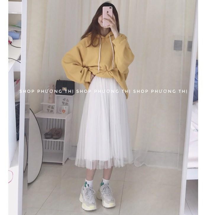 Chân Váy Lưới TuTu 3 Lớp (1lớp lót, 3 lớp lưới) - Hàng Cao Cấp - Chiều Dài 78cm