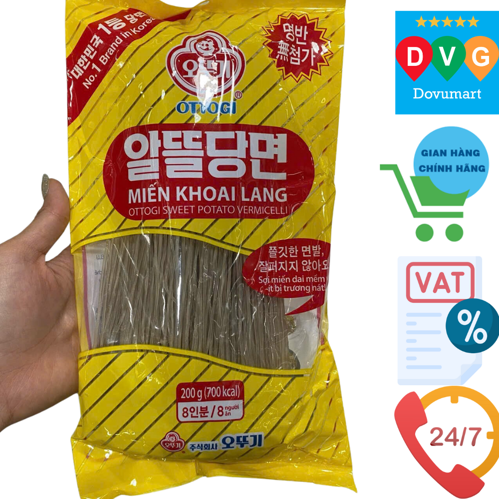 Miến Khô Khoai Lang Ottogi Hàn Quốc Gói 200G/ 오뚜기) 알뜰당면 200G