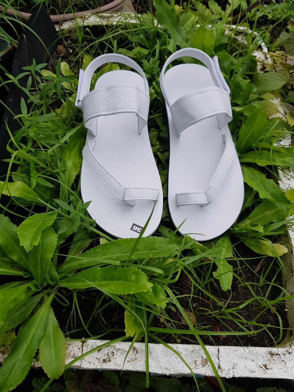 Sandal nam và nữ đế trắng quai trắng size từ 34 đến 42 đủ màu đủ size