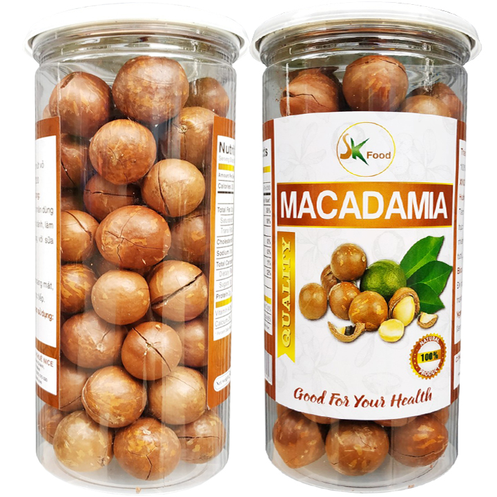 1 KG HẠT MACCA NỨT VỎ HÀNG NHẬP KHẨU CAO CẤP THƯƠNG HIỆU SK FOOD