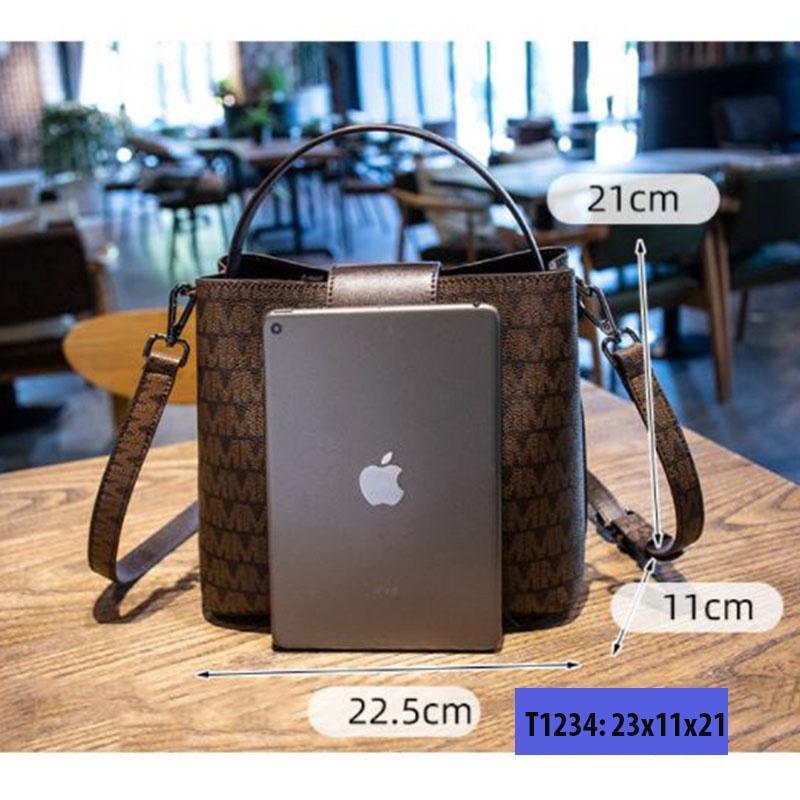 Túi xách tay đeo chéo nữ hoa văn đi làm đi chơi khóa vuông rẻ đẹp phong cách hàn quốc T1234