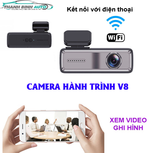 Camera hành trình WIFI V8 Full HD 1080P kết nối WIFI với điện thoại và màn android ô tô