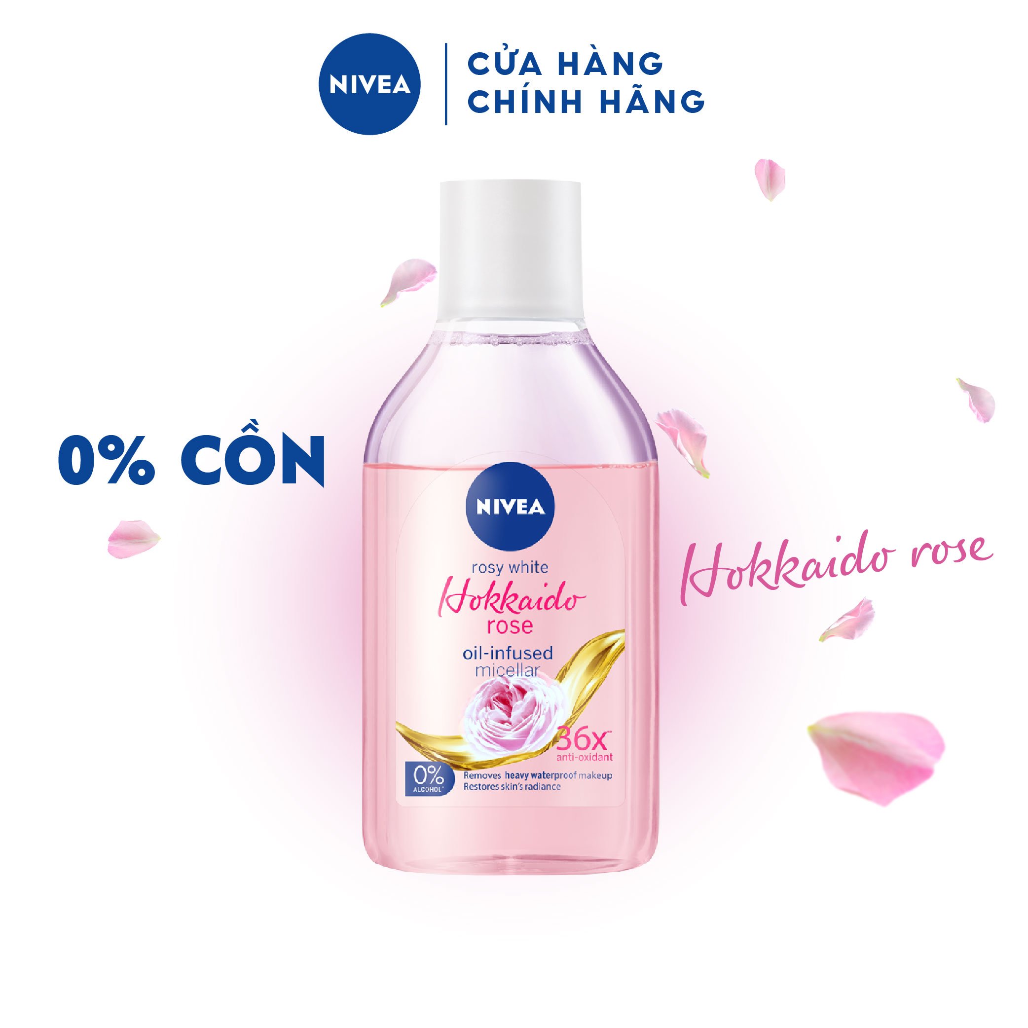 Nước Tẩy Trang NIVEA Hokkaido Rose Làm Sạch Trang Điểm Hiệu Quả (400 ml) - 86550