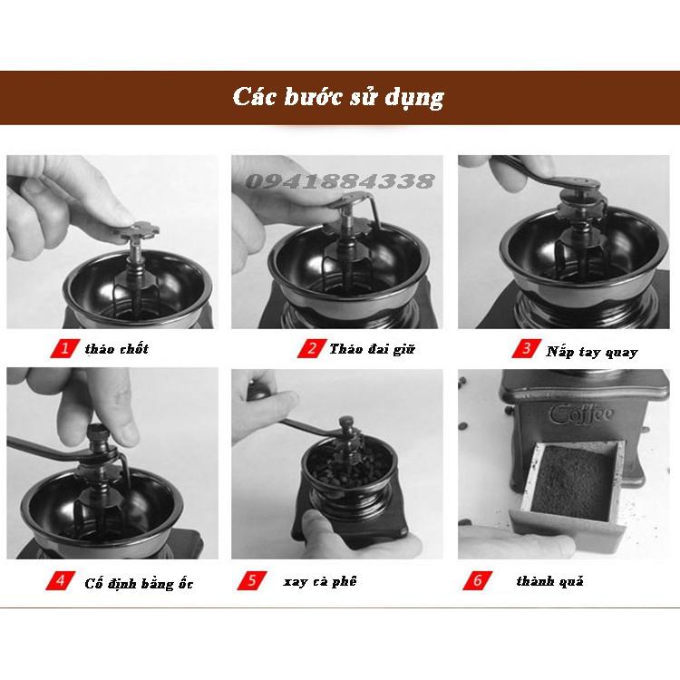 Cối Xay Tiêu, Cafe, Đậu Bằng Gỗ Đa Năng