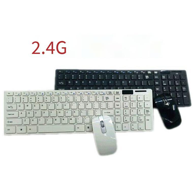 Ưu đãi đặc biệt bộ bàn phím và chuột không dây bên ngoài máy tính để bàn bàn phím và chuột bộ bàn phím không dây 2 trong một 2.4G