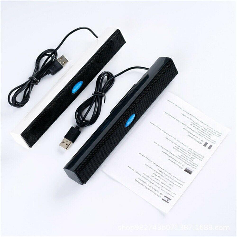 Bộ khuếch đại trình phát âm nhạc loa USB mini loa âm thanh âm thanh âm thanh cho máy tính máy tính xách tay máy tính xách tay máy tính xách tay mới: màu đen
