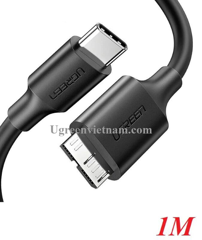 Cáp chuyển đổi USB type-C to Micro USB 3.0 dài 1m chính hãng Ugreen 20103 cao cấp -Hàng chính hãng