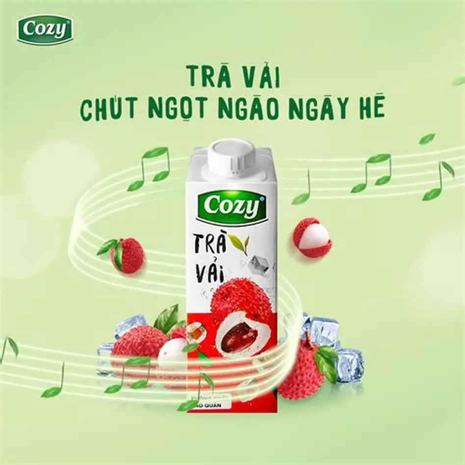 Thùng 24 hộp Trà Vải Cozy 225ml