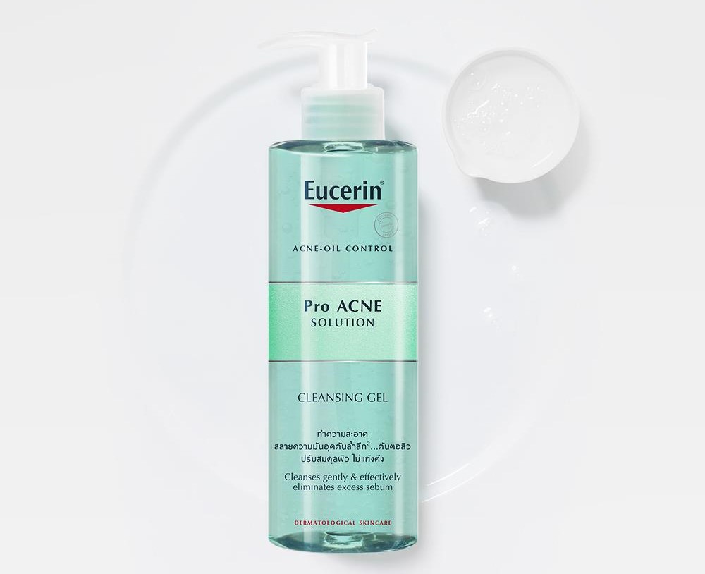 Eucerin Pro ACNE Solution Cleansing Gel: Gel Rửa Mặt Da Mụn (400 ml)