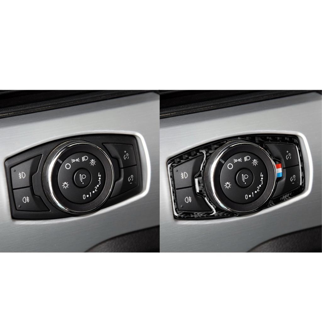 Car Headlight Switch Speaker Covers Trim Panel for Mustang 2015-2017