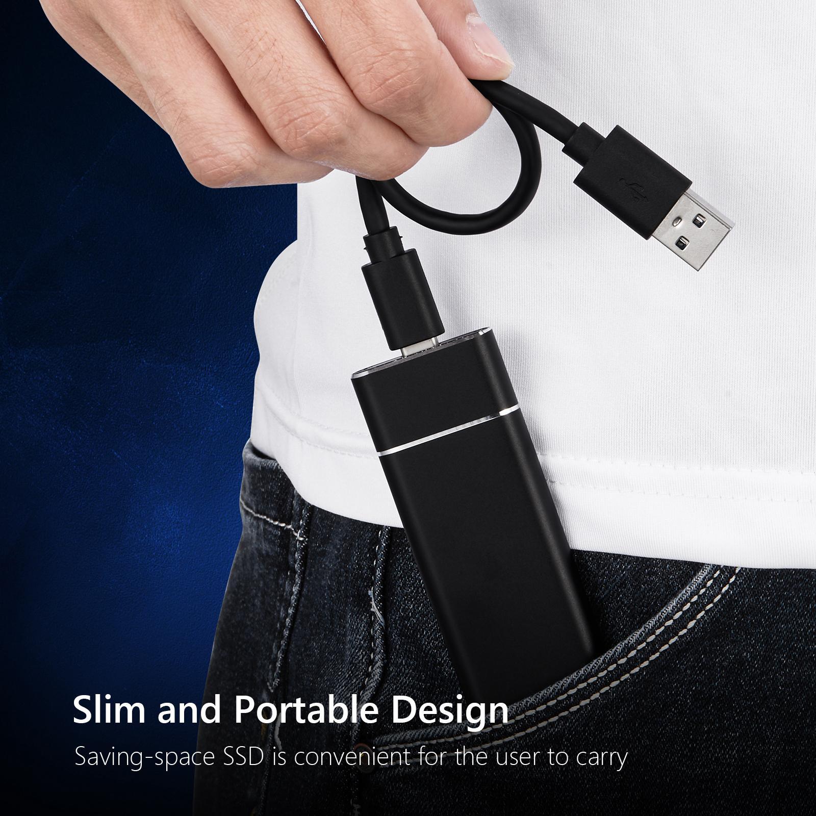 1T Alloy External Portable SSD USB3.1 for Android Tablet Laptops