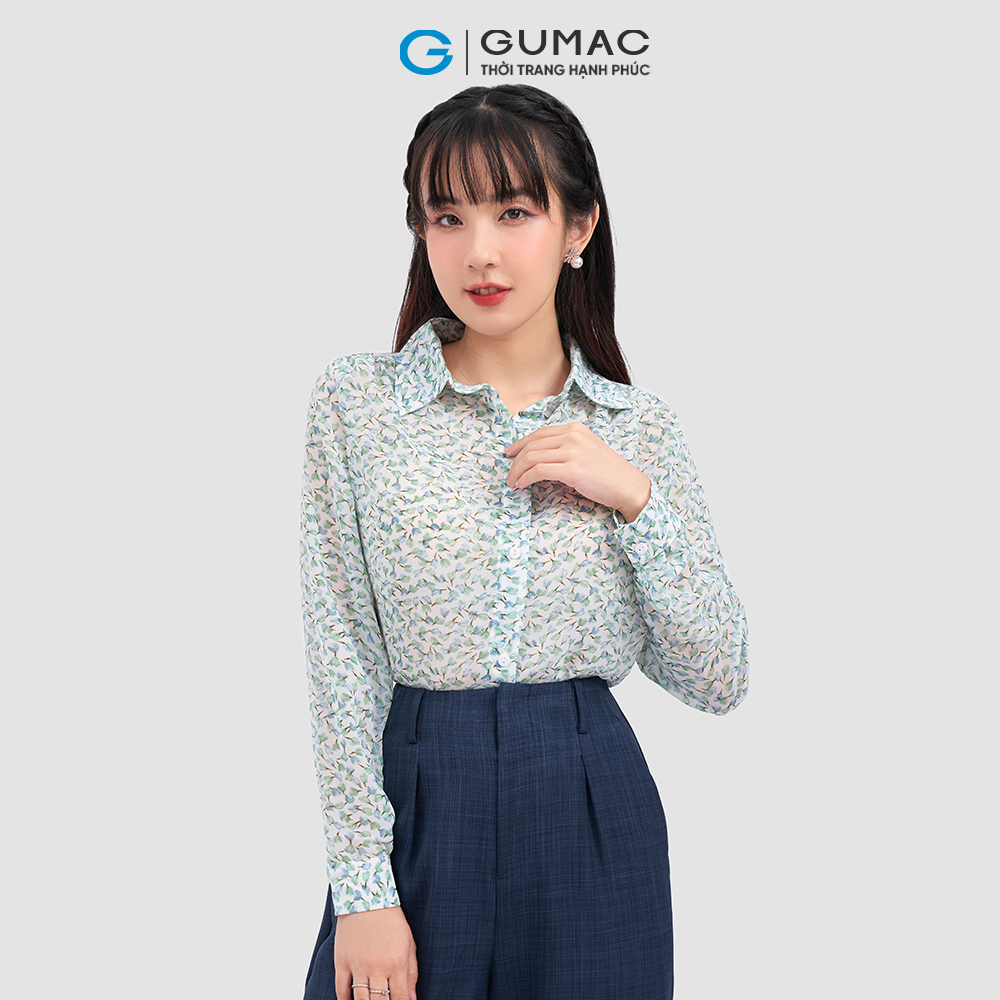 Quần ống suông lưng liền thời trang GUMAC QC11006