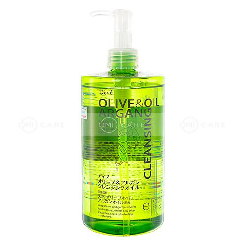DẦU TẨY TRANG CHIẾT XUẤT DẦU OLIVE & ARGAN DEVE 500ML
