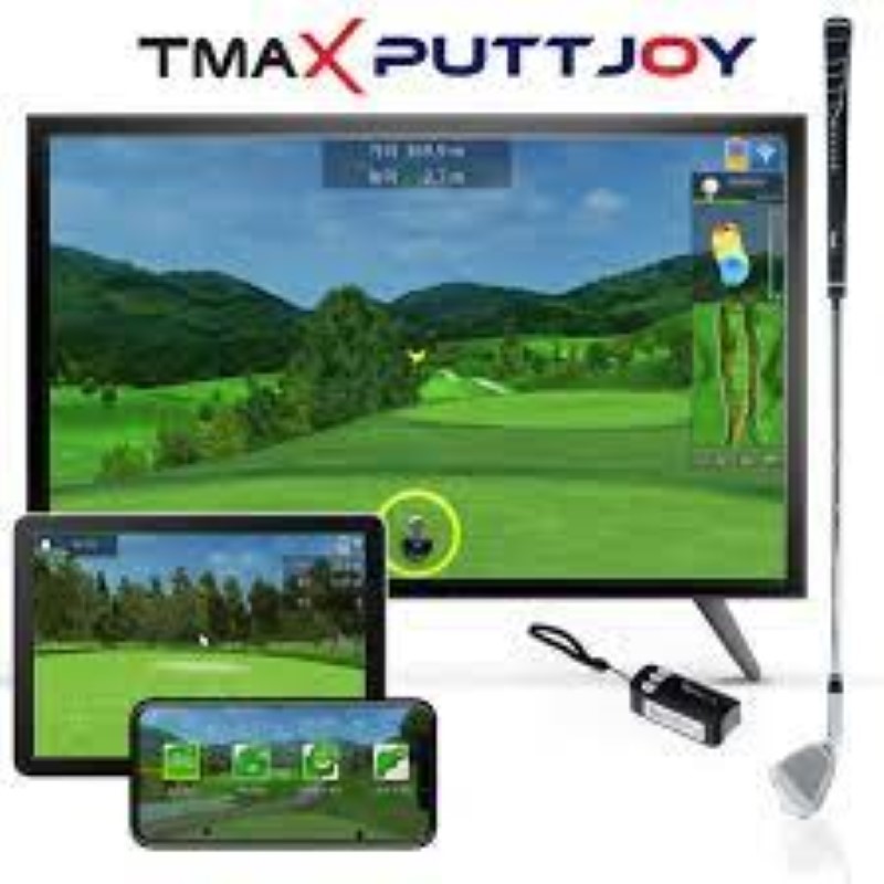 Thiết Bị Chơi Golf Mô Phỏng Cao Cấp Tại Nhà TMAX PUTTJOY: Nhỏ Gọn, App Chơi Golf Miễn Phí.