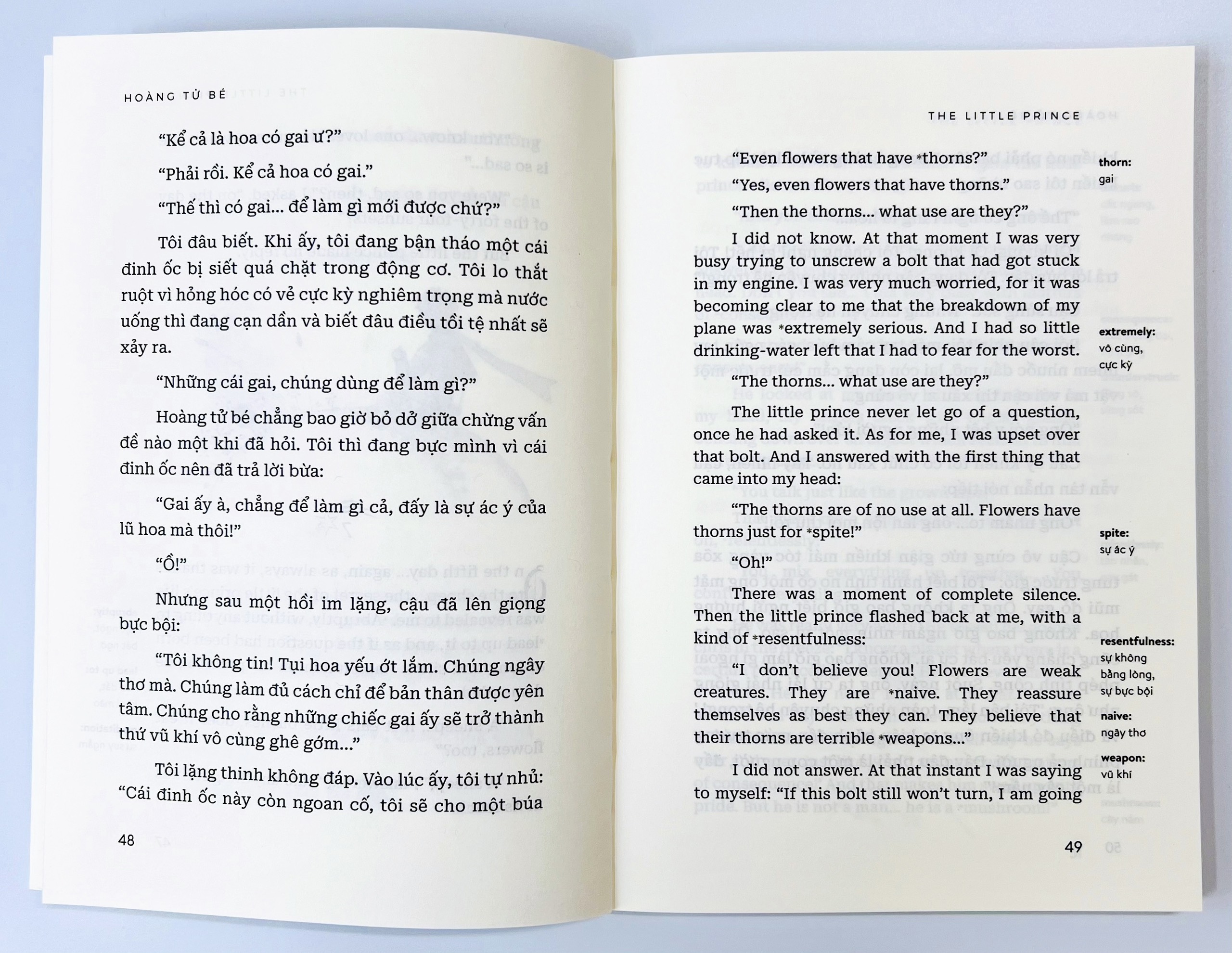 Sách Hoàng Tử Bé - The little prince bản Song Ngữ Việt - Anh (kèm file nghe + note từ mới)