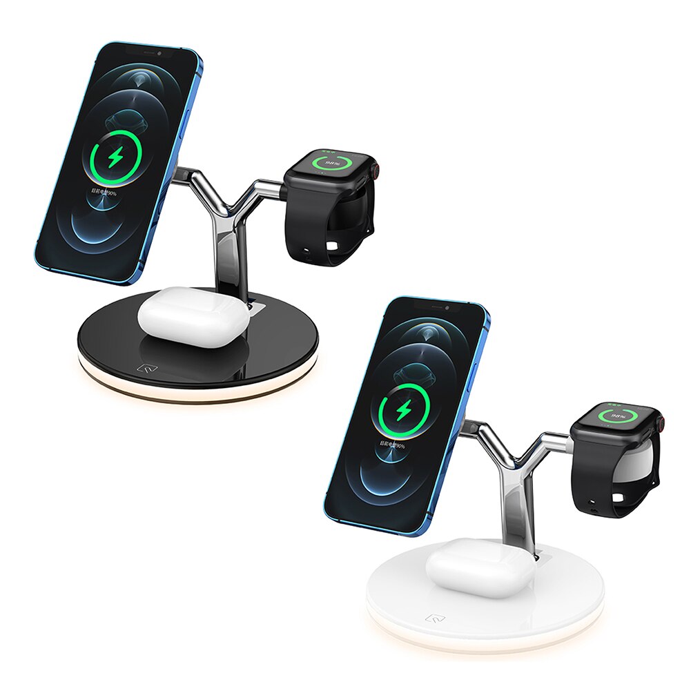 Đế sạc không dây 3 trong 1 kiêm đèn ngủ thông minh Wireless Charging Station