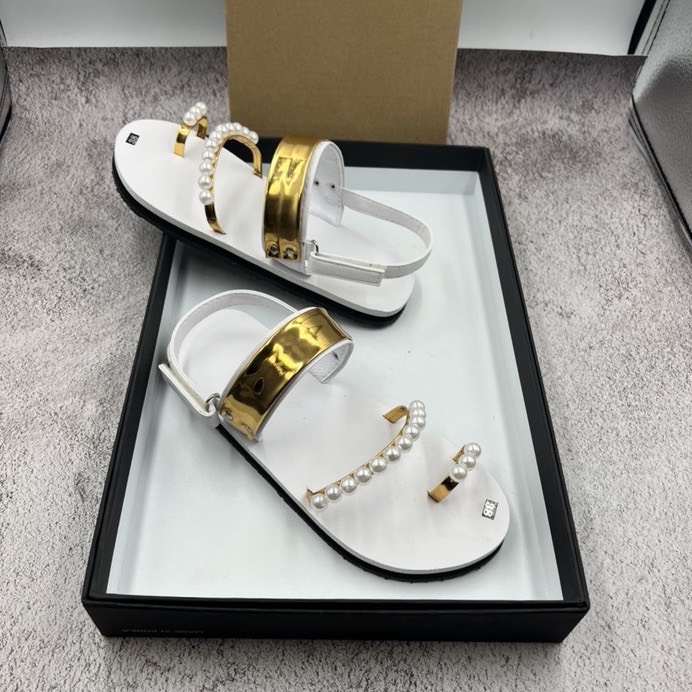 Dép sandal Nữ quai da mềm Đế bệt Cao Su ôm chân LYNA Sandal mã SD15