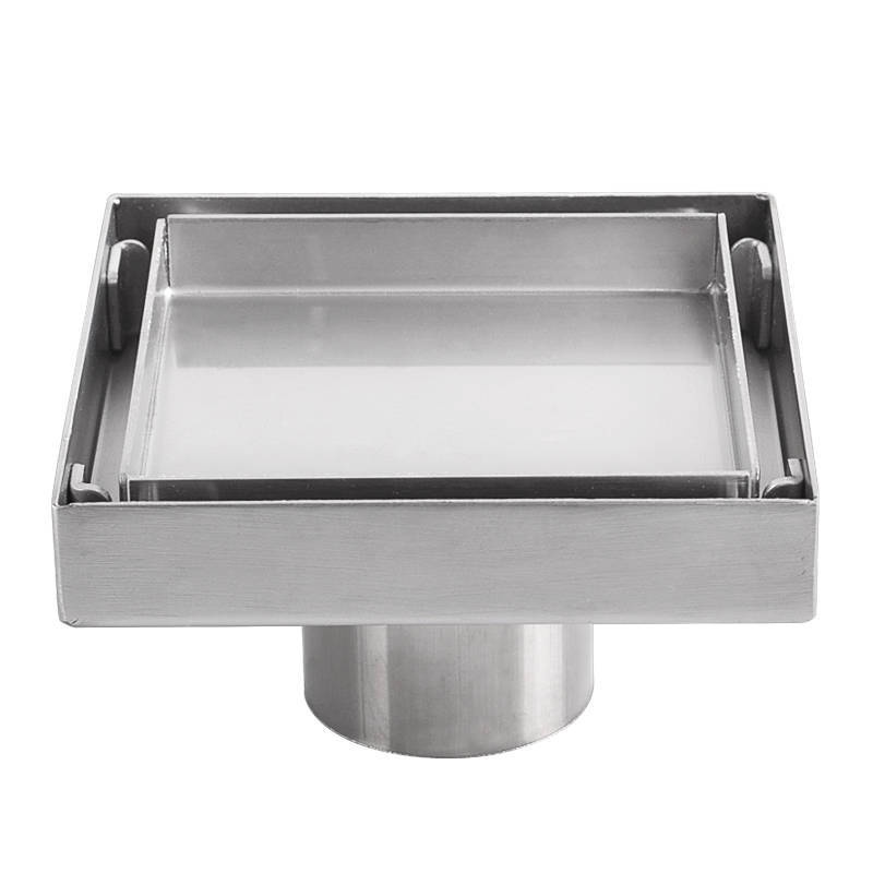 Ga thoát sàn ngăn mùi Inox SUS 304 dạng phễu nước - thoát nước nhanh 10X10CM