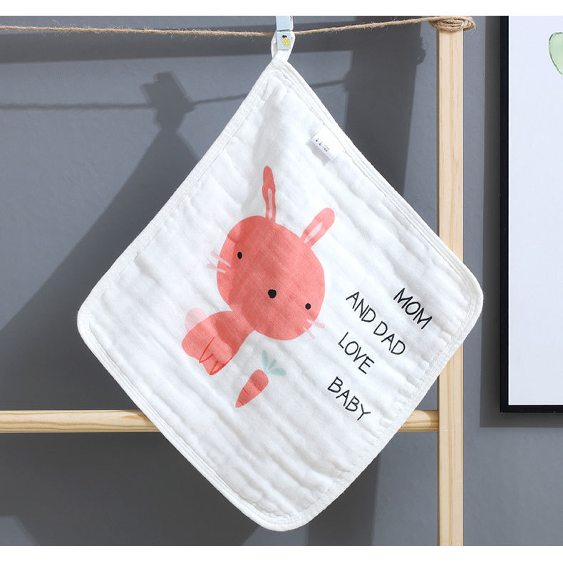 Combo 5 Khăn Sữa Sợi Bông Cotton Mềm Mại Cho Da Em Bé 30*30cm - Hàng Chính Hãng