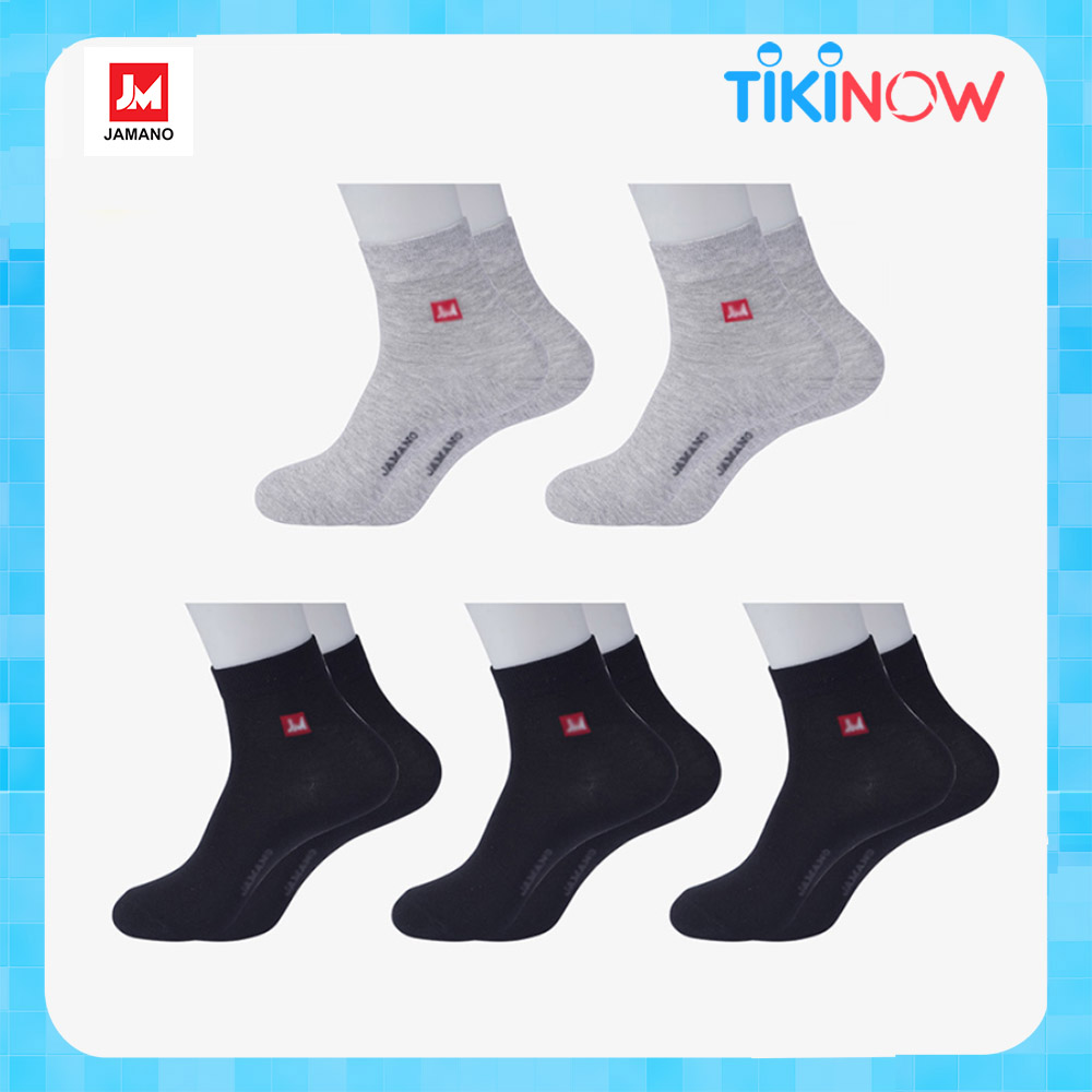 Combo 5 Đôi Tất Nam Vớ Nam Cổ Dài Sợi Cotton Cao Cấp Chống Hôi Chân, Không Xù, Không Bai Dão