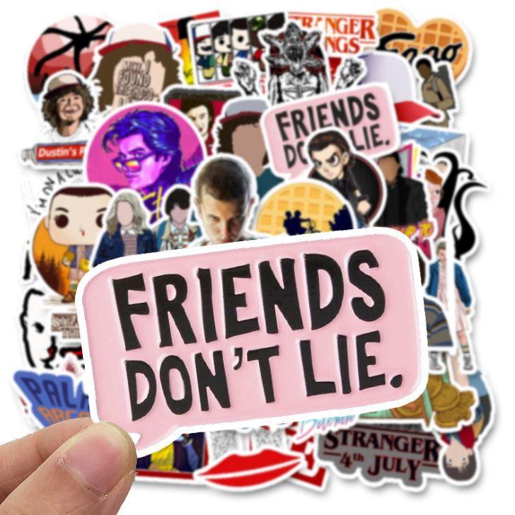 Sticker dán cao cấp Stranger Things Cực COOL ms#98