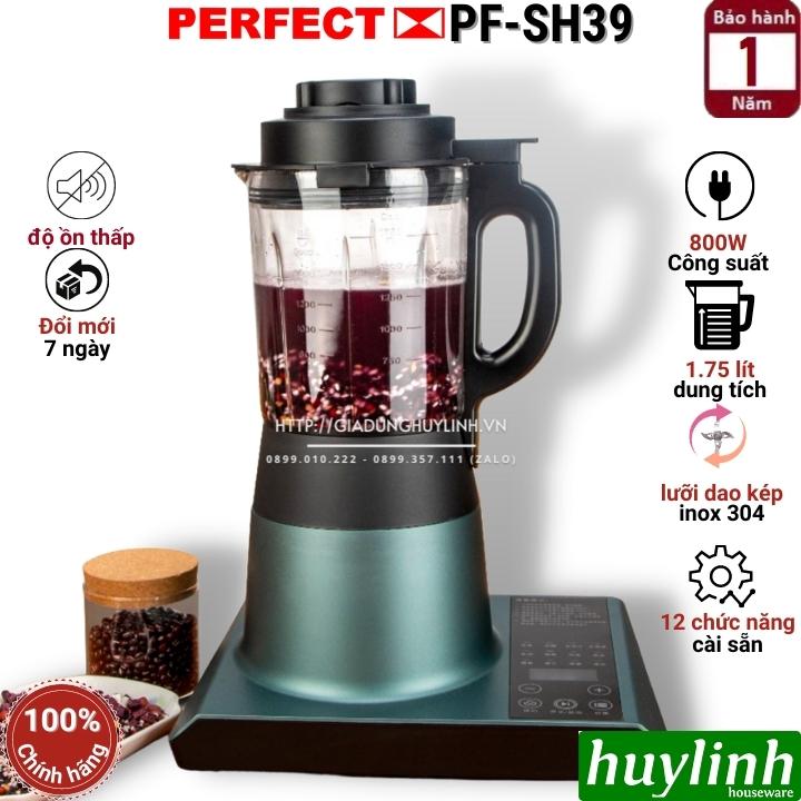 Máy làm sữa hạt đa năng Perfect PF-SH39 - Dung tích 1.75 lít - 12 chức năng cài sẵn - Hàng chính hãng