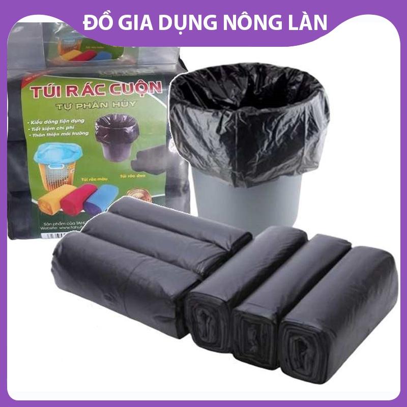 Combo 03 túi rác tự phân hủy mầu đen NL Shop, siêu dai, không mùi