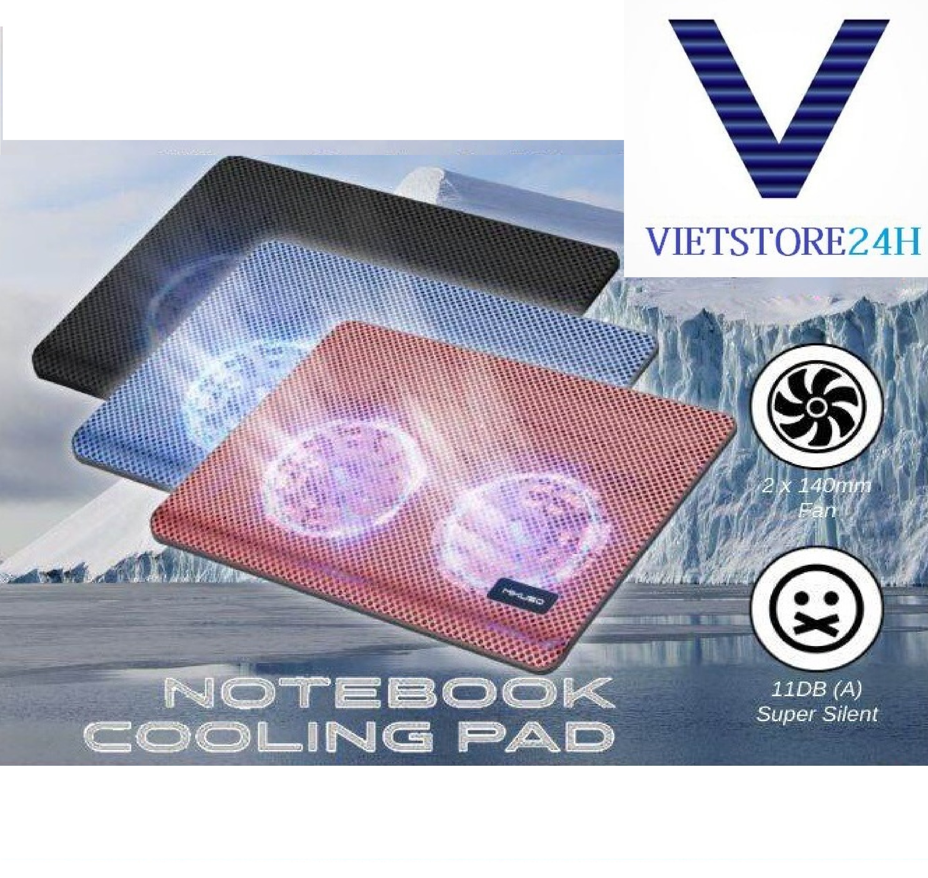 Đế tản nhiệt NCP-074 COOLING PAD (Giao màu ngẫu nhiên) VT