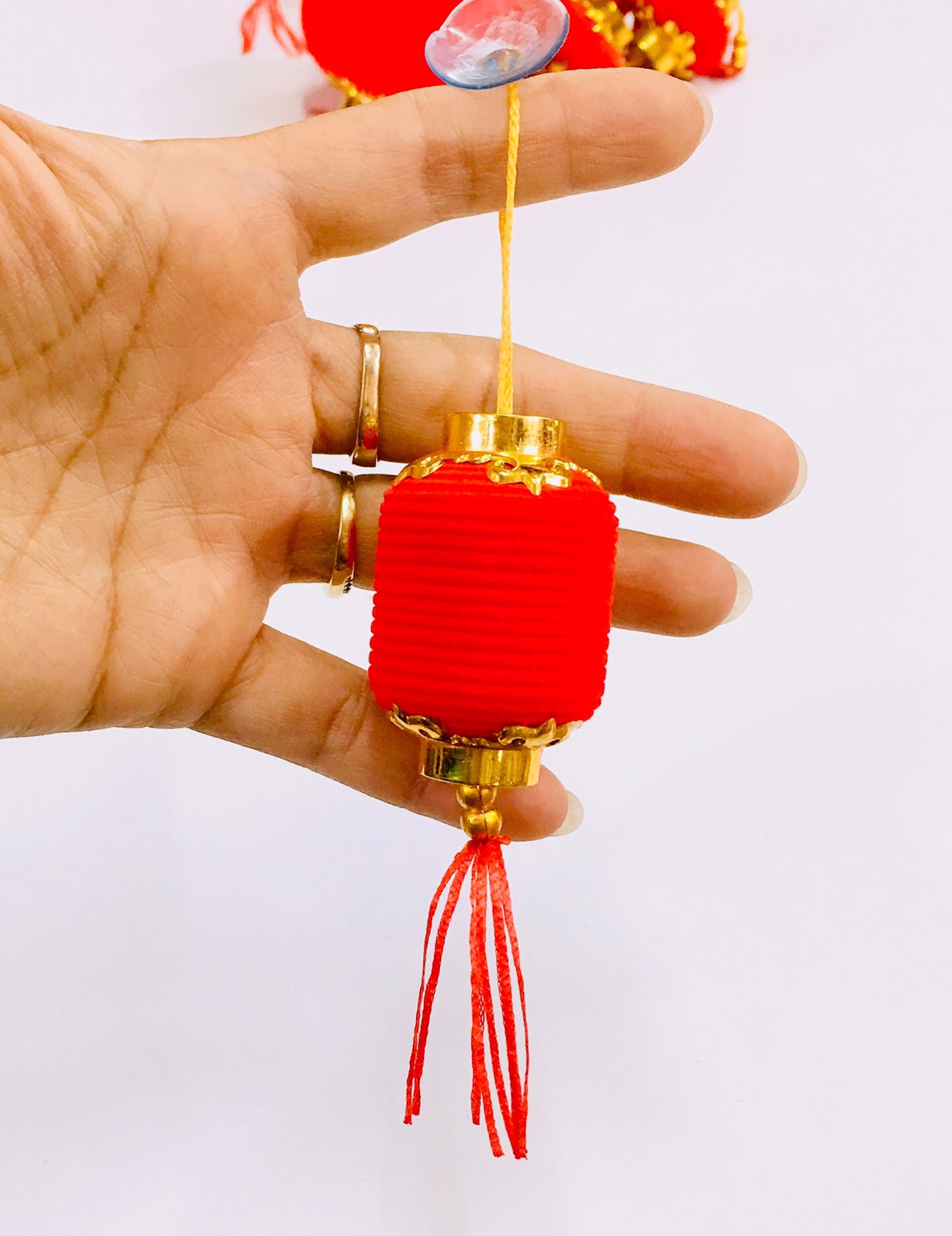 Dây đèn lồng trang trí tết combo 10 dây quả size khác nhau