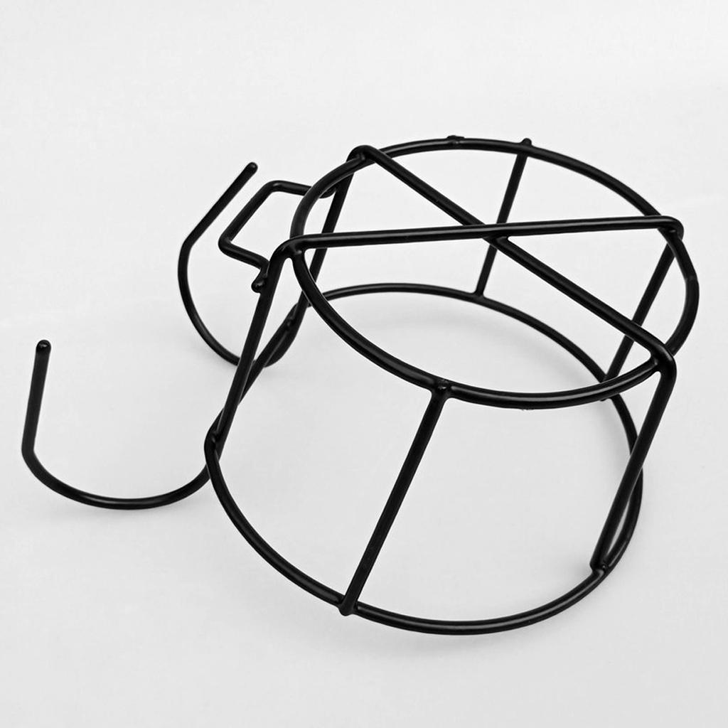 Vintage Metal Wire Hanging Planter Basket Flower Pot Bracket Holder Iron Art