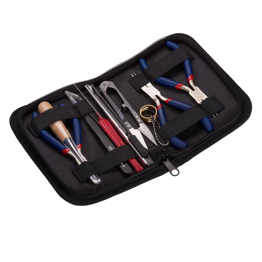 10pcs Jewelry Making Kit Tools Repair Starter Beading Set with Storage Case