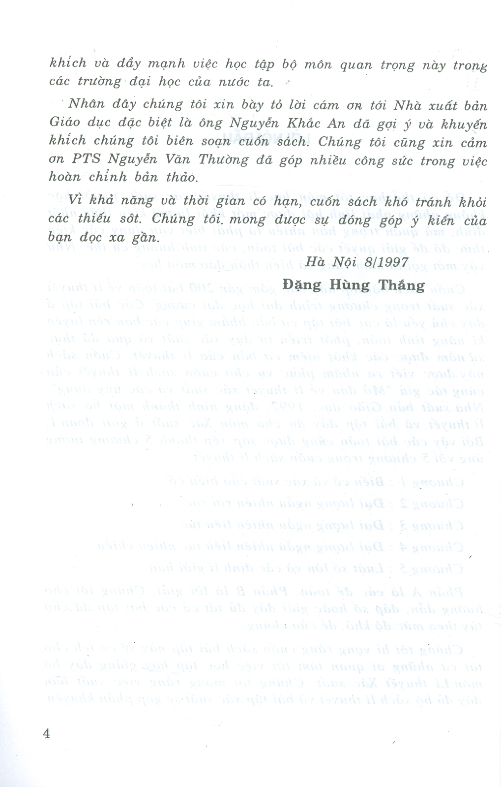 Bài Tập Xác Suất (Dùng cho các trường Đại học và Cao đẳng) (Tái bản lần thứ mười bốn - năm 2023)