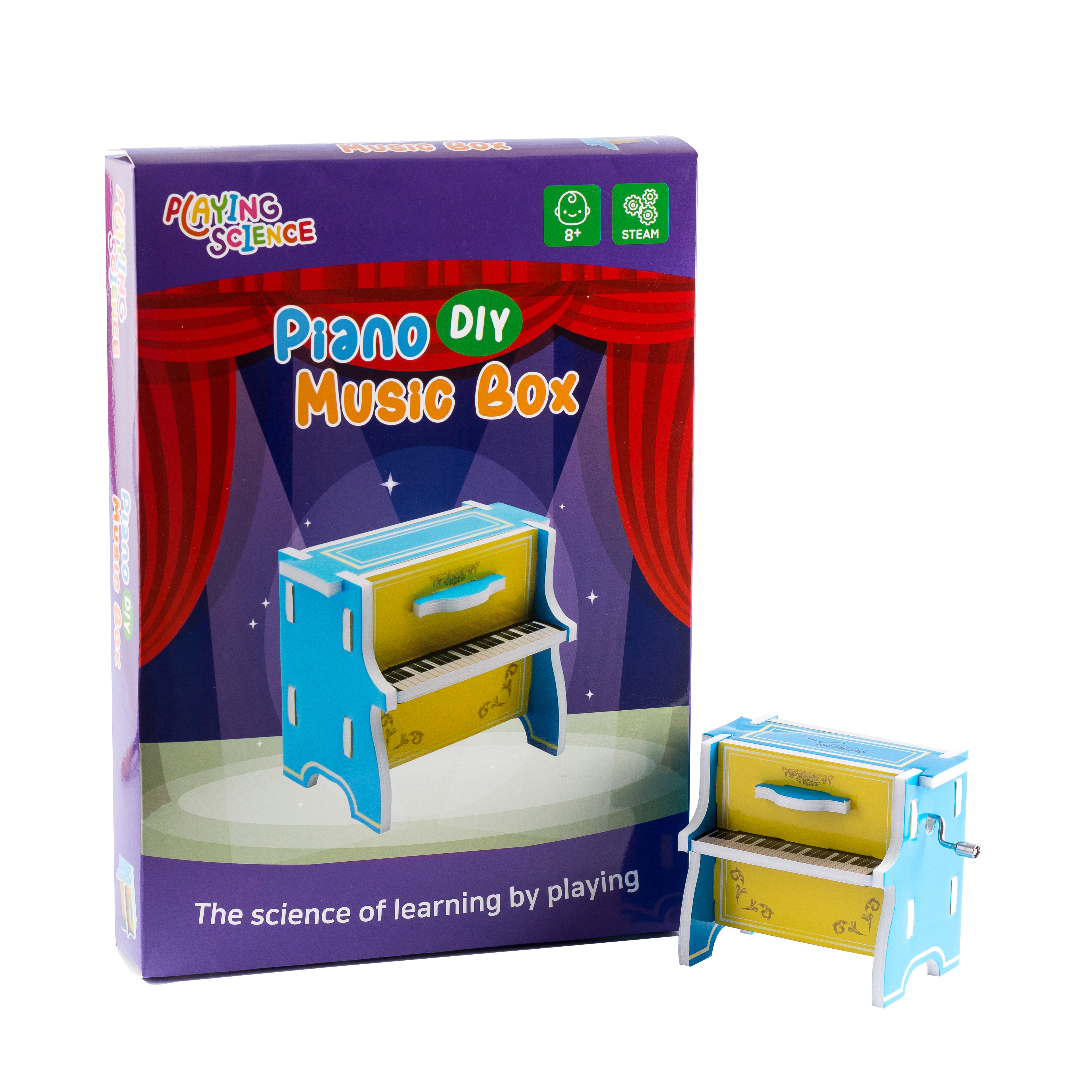 Đồ chơi khoa học STEAM HỘP NHẠC PIANO (Piano Music box) - Playing Science Hàn Quốc - Loại tự lắp ráp dành cho học sinh tiểu học phù hợp cả nam và nữ