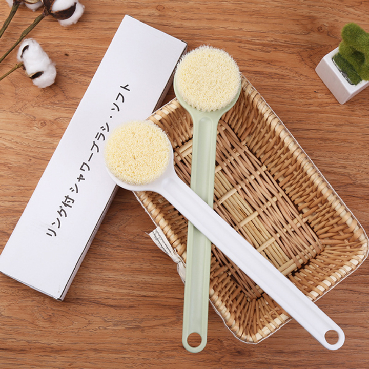 Cây bàn chải cọ lưng, massage, nhập khẩu Nhật Bản loại xịn - tặng lọ tinh dầu ong vàng giúp thư giãn như trong hình