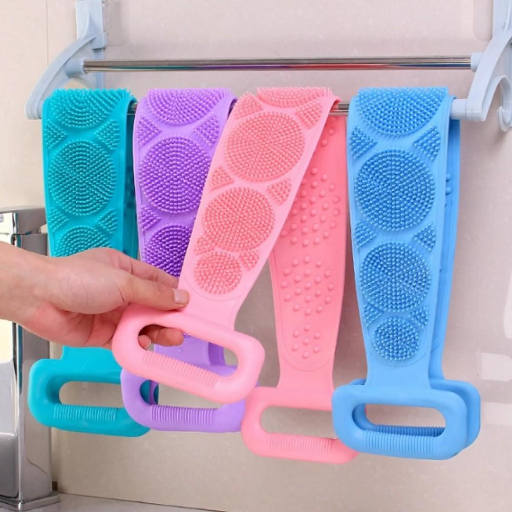 Dây Tắm Chà Lưng 2 mặt Bằng Silicone MẪU MỚI