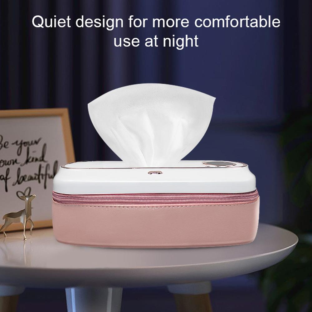 USB Infant Wet Wipes 5000mah 45-55℃ Dispenser Portable Diaper Wipe Warmer with Temperature Heating Control