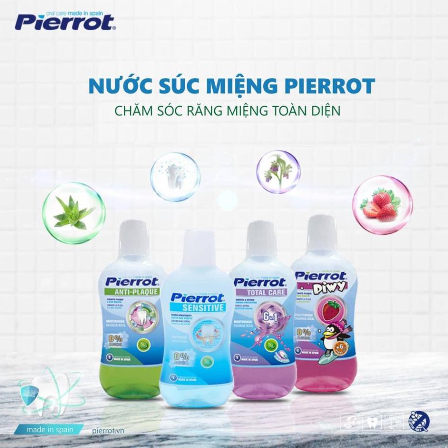 [Tặng vệ sinh lưỡi] Nước súc miệng cho răng nhạy cảm Pierrot 500ML