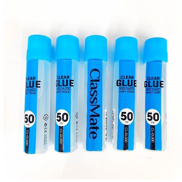 Hồ nước / Keo dán giấy CLASSMATE 50ml CL- GL500, đầu bôi lưỡi gà