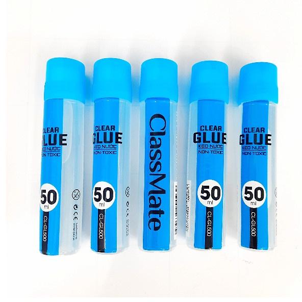 Hồ nước / Keo dán giấy CLASSMATE 50ml CL- GL500, đầu bôi lưỡi gà