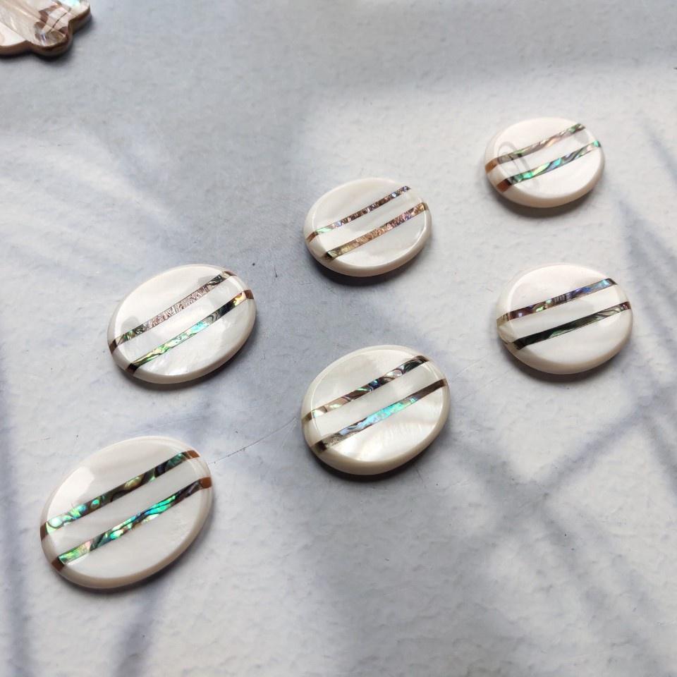 Gác Trai Trắng Oval Khảm Trai, Dùng Trong Phòng Ăn, Phụ Kiện Nhà Bếp Của Craft Closet
