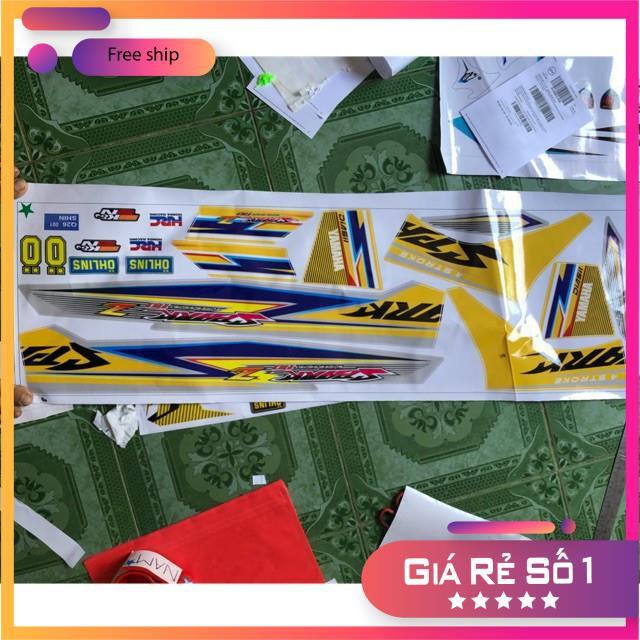 Tem rời dành cho Sirius dán xe vàng bụng sau màu bạc