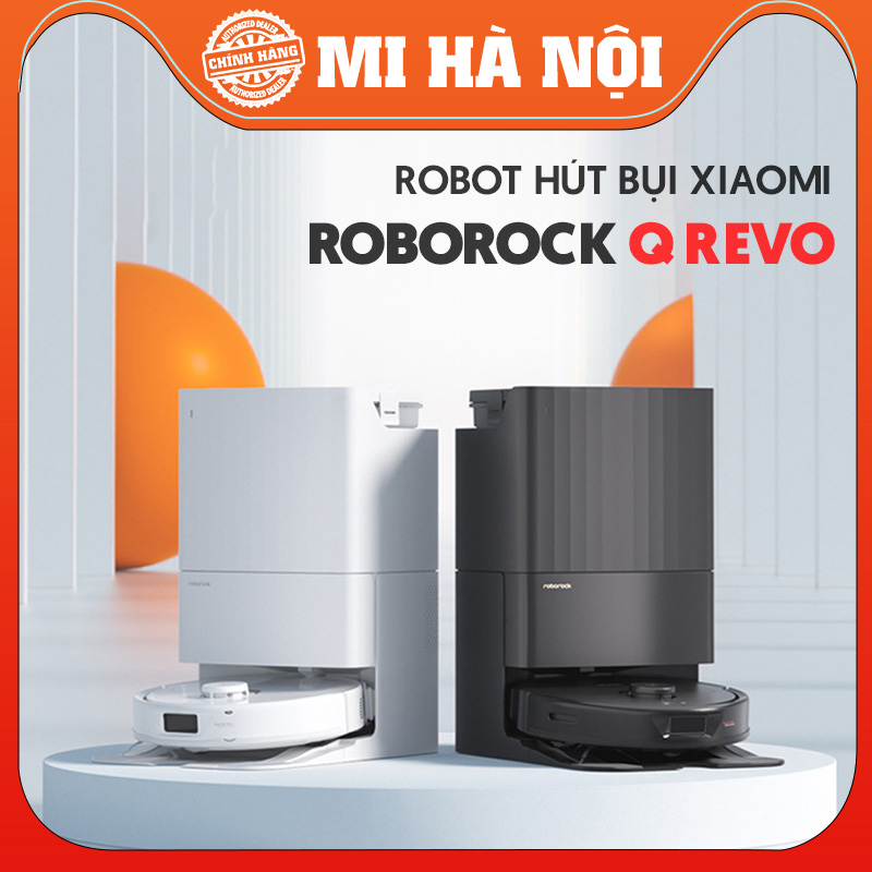 Robot hút bụi lau nhà Roborock Q Revo- Tự giặt giẻ, sấy nóng, lau xoay, thu rác vào túi- Hàng Chính hãng