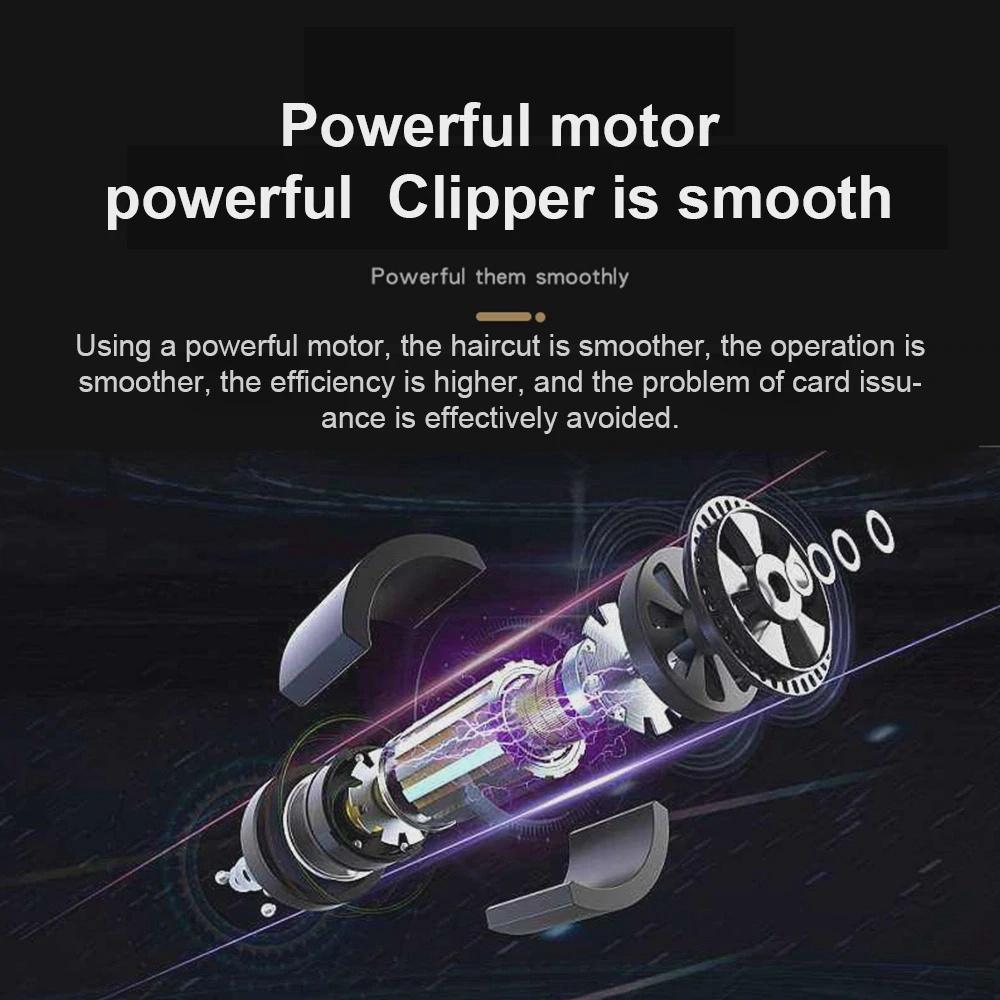 Tông đơ cắt tóc cho nam với Thân máy hình trụ cầm nắm thoải mái, kết cấu mịn, cầm thoải mái, kiểu dáng thời trang