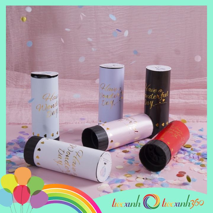 Ống phụt giấy Confetti Popper (màu ngẫu nhiên)