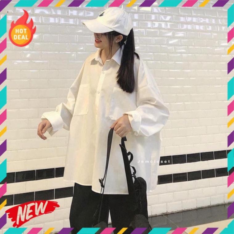 Áo Sơ Mi Kiểu nữ đẹp Form Rộng Phong cách sành điệu Hàn Quốc FreeSize siêu xinh