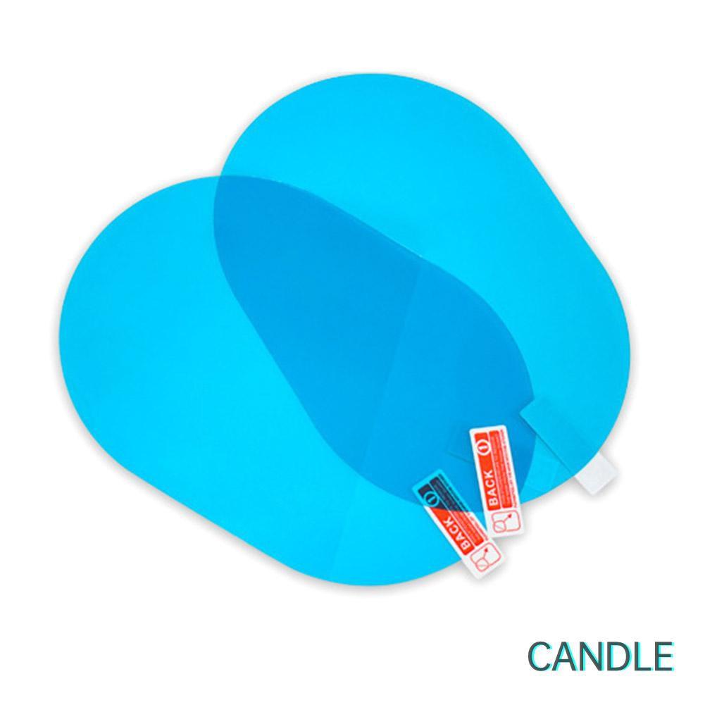 Set 2 Miếng Dán Kính Chiếu Hậu Hình Oval Chống Thấm Nước Cho Xe Hơi