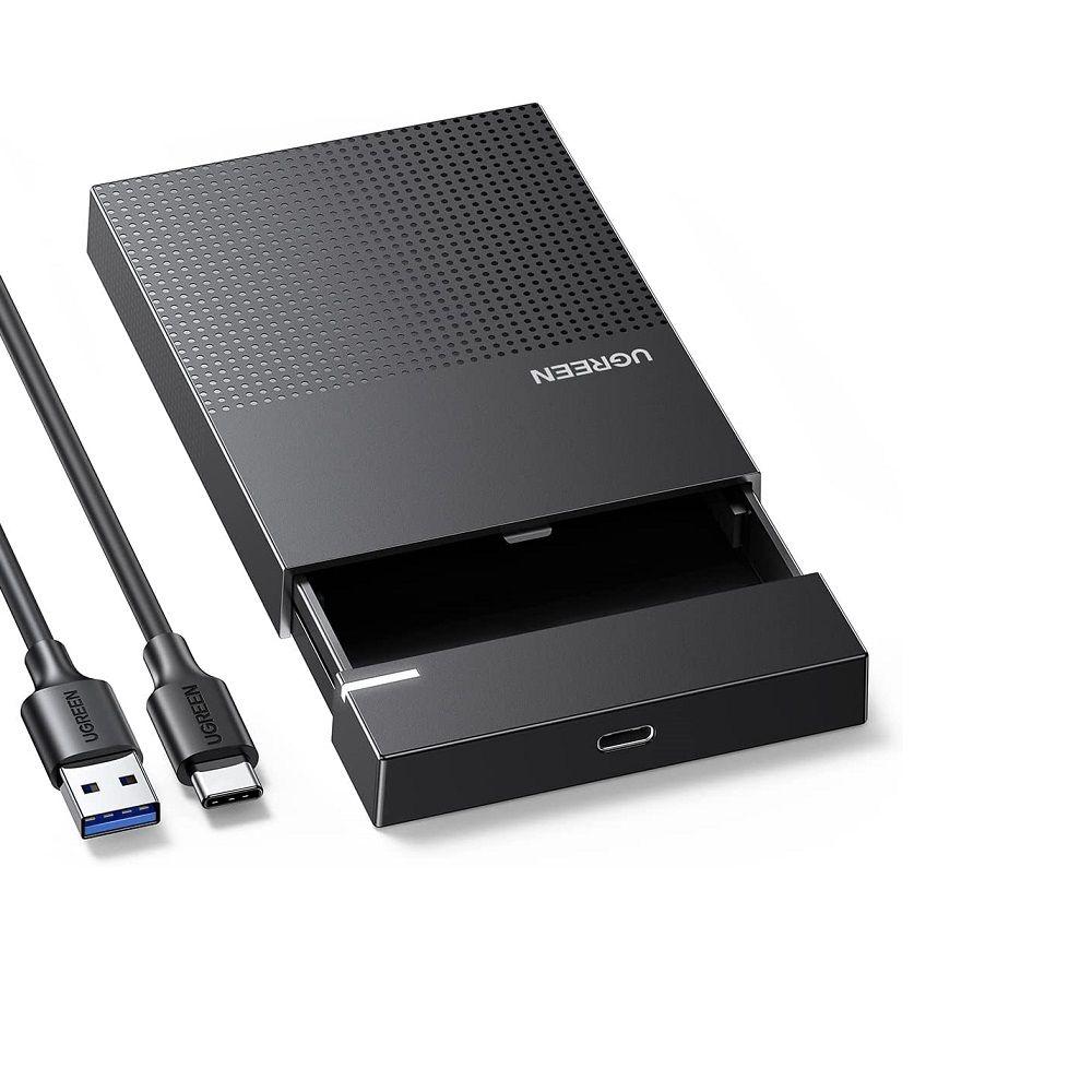 Ugreen UG30727CM471TK 50CM 10TB Hộp đựng ổ cứng 2,5 inch SATA 3 USB Type-C USB 3.1 Gen 2 tốc độ truyền 6Gbs Hàng chín - HÀNG CHÍNH HÃNG