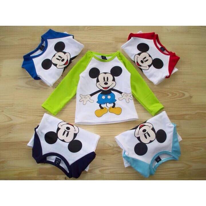 Áo bé trai nỉ da cá mickey GK cho bé 8-26kg